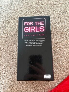 FOR THE GIRLS Adult Party Game - Black with Pink Accents
